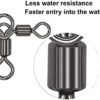 QHDJIANHUI 3 Way Swivel Fishing Three Way Crossline Swivels Saltwater Freshwater - Image 2