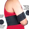 Wonder Care-Left Right Shoulder Immobilizer Arm Sling Elastic Brace for Clavicle Collar Bone Dislocation Subluxation Shoulder stabilizer Compression Brace After Rotator Cuff Surgery (Black, Universal(30"-41")) - Image 3