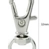 50 pcs Swivel Clasps Lanyard Snap Hook,cnomg Metal Swivel Lanyard Snap Hook Lobster Claw Clasp(Sliver) - Image 2