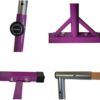 Athletic Bar Gymnastics Kip Bar Horizontal Bar Professional Junior Gymnastic Training High Bar Asymmetric Bar 13 Level Height Adjustable Expandable 3 to 5 FT Indoor Outdoor Use (Purple) - Image 6