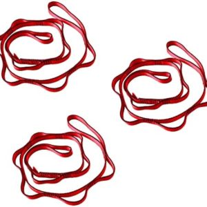 CAPARK 53 Inches Daisy Chains Rope Climbing Lanyard Nylon Straps Looped Strong Slings 23 kN Aerial Yoga Webbing