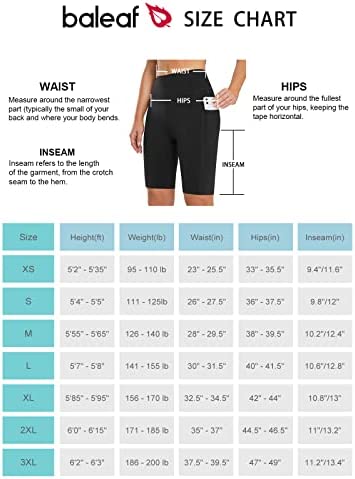 BALEAF Women's Long Biker Yoga Compression Shorts High Waist Knee Length Spandex Workout Shorts with Pockets - Image 7