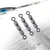 Dr.Fish 30 Pack High Speed 3 Roller Swivels, Fishing Barrel Swivels Rolling Swivels Leader Lure Connector Catfish Rig Bead Chain Swivels Saltwater Freshwater - Image 5