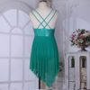 YONGHS Womens Lyrical Dance Dress Modern Contemporary Dancewear Costume Sequins Tank Leotards - Image 6