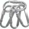 HOUTIONWELL 4 PCS 3" Carabiner Hooks Clips Hammock Locking Carabiner Heavy Duty 500LBS Screw Spring-Loaded Gate Snap Gear Clip Utility Hooks Backpack Hanging Buckle for Camping Hiking Fishing - Image 6