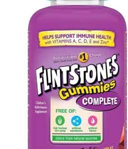 Flintstones Gummies Kids Vitamins, Gummy Multivitamin for Kids and Toddlers with Vitamins A, B6, B12, C, E, Zinc & more, 180ct