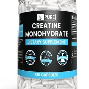 Pure Original Ingredients Creatine Monohydrate (730 Capsules) No Magnesium Or Rice Fillers, Always Pure, Lab Verified