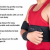 Wonder Care-Left Right Shoulder Immobilizer Arm Sling Elastic Brace for Clavicle Collar Bone Dislocation Subluxation Shoulder stabilizer Compression Brace After Rotator Cuff Surgery (Black, Universal(30"-41")) - Image 4