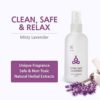 Yoga Mat Cleaner - Herb Scent, Safe for All Mats, No Sticky Or Slimy Residue - Cleans, Restores, Refreshes + Free Microfiber Cleaning Towel Included (1. Misty Lavender) - Image 3