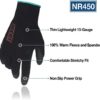 DEX FIT Warm Fleece Gloves NR450; Thin & Lightweight; Durable & Foam Coated; Firm Non-Slip Grip; Comfortable Fit; Washable; Ideal for Cold Outdoor Work XL (10) 3 Pairs - Image 2