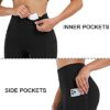 ATHVOTAR Women's High Waisted Biker Shorts with Side Pockets Tummy Control Spandex Shorts - Image 3