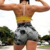 YEOREO Women High Waist Workout Yoga Gym Smile Contour Seamless Cycling Shorts - Image 2