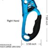S.E.PEAK Hand Ascender CE Certified Strong Rappelling Gear Equipment with Ergonomic Rubber Handle for Rock Climbing Tree Arborist, Climbing Rescue Caving, Mountaineering, 8~13MM Rope, Right/Left Hand - Image 4