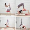 AHXF Yoga Inversion Chair, Backless Yoga Chair,Yoga Headstand Bench,Headstand Bench with Thick Cushion Yoga Stool Inversion Bench Idea for A Variety of Different Poses (Color : Pink) - Image 2