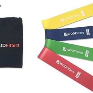 WODFitters Mini Bands Set - 5 Exercise and Workout Resistance Bands - Exercise Loops - Workout Flexbands for Stretching, Physical Therapy, Rehab, Home Fitness and Muscle Activation