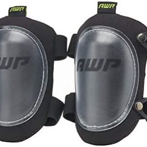 AWP Hard Shell Construction Knee Pads | All-Day Comfort Knee Pads with Molded Cap Design for Swiveling | One Size