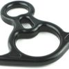 PROND Terminal 8 Descender, Rescue Figure 8 Descender with Lock Off Ears, 50KN Aluminum Alloy Bent-Ear Descender for Climbing Rescuing Or Escaping Descender, Climbing Belay & Rappel Equipment - Image 3