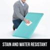 Gorilla Grip Anti Fatigue Standing Desk Mat, Thick Cushioned Kitchen Floor Mats, Washable, Stain Resistant, Supportive Comfort Padded Rug, Large Ergonomic Office Antifatigue Runner Pad, 39x20, Mint - Image 4