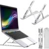 BoxWave Stand and Mount for Lenovo ThinkPad P40 Yoga (Stand and Mount by BoxWave) - Compact QuickSwitch Laptop Stand, Portable, Multi Angle Viewing Stand for Lenovo ThinkPad P40 Yoga - Metallic Silver - Image 2