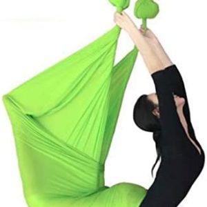 Anti-Gravity Yoga Hammock Fabric Yoga Flying Swing Aerial Traction Device Hammock Equipment for Pilates Body Shaping (Color : Black)