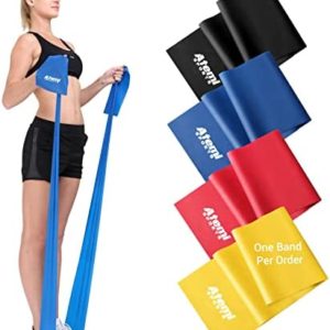 Exercise Bands for Physical Therapy (Sold Singly) | Resistance Band for Yoga | Long Resistance Bands for Working Out | Elastic Band for Exercise at Home | Yoga Stretching Band