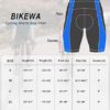 Bikewa Men's Bike Shorts 3D Padded Cycling Biking Underwear Road Riding MTB Biker Bicycle UPF 50+ Shorts Zipper Pockets - Image 7