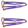 QWORK Two Leg Bridle Web Sling, 2 Pack 4.92Ft 4409lb Capacity Steel Sling - Image 7
