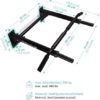 PULLUP & DIP Wall Mounted Pull Up Bar, Premium Multi Grip Chin Up Bar for Wall Mounting Incl. Pull-Up Band, Screws & eBook, Up to 200 kg (440 lbs) - Image 7