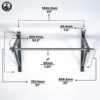 Bells of Steel Pull Up Bar - Ceiling or Wall-Mounted Pull Up Station for Commercial and Home Gym - for Pull ups, Kips, Dips, Legs Raises - 32 mm Diameter, 14 Gauge Steel, 330 lb Capacity - Image 2