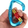 XINDA Screwgate Locking Carabiner Clip - Professional Rock Climbing Carabiner Screw Lock,Heavy Duty Carabiners for Climbing,Mountaineer,Hammock,Camping,Outdoor Equipment - Image 4