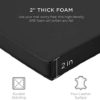 Best Choice Products 6ftx2ftx2in Folding Gym Mat Tri-Fold Exercise Gymnastics Aerobics Workout Fitness Floor Mat w/Carrying Handles - Image 2