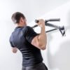 PULLUP & DIP Wall Mounted Pull Up Bar, Premium Multi Grip Chin Up Bar for Wall Mounting Incl. Pull-Up Band, Screws & eBook, Up to 200 kg (440 lbs) - Image 9