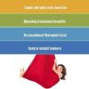 ZCXBHD Indoor Therapy Swing for Kids and Teens W/More Special Needs Breathable Silk Cuddle Hammock Adjustable Aerial Yoga Children Autism ADHD Aspergers - Image 7