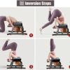 ZIMGOD Yoga Inversion Bench Chair, Double Armrest Headstand Bench, Multifunctional Headstand Prop/Upside Down Chair, Relieve Stress & Shape Body (Color : Red) - Image 4