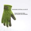 Leather Work Gloves for Men & Women, Cowhide Gardening Gloves Utility Work Gloves, Mechanic Construction Driver Gloves - Image 2
