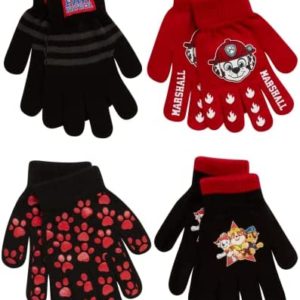 Nickelodeon Boys 4 Pack Mitten or Glove Set: Paw Patrol and Blaze (Toddler/Little Boys)