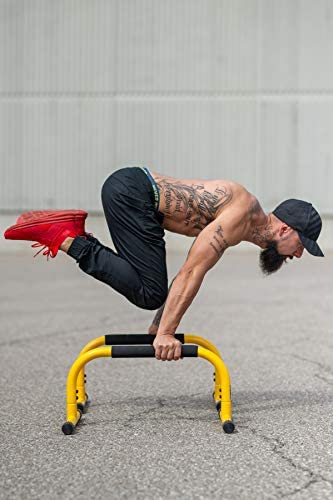 Lebert Fitness Parallette Push Up Bars Dip Station Stand - Perfect for Home and Garage Gym Exercise Equipment - Gymnastics, Calisthenics, Strength Training Parallel Bars for Men and Women - Image 9