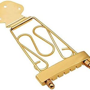 Guitar 6 String Bridge Gold Iron Jazz Tailpiece Trapeze For Hollow Body Archtop Guitars Parts Replace Electric LP Guitars