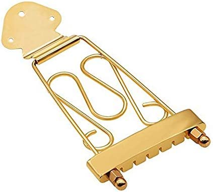 Guitar 6 String Bridge Gold Iron Jazz Tailpiece Trapeze For Hollow Body Archtop Guitars Parts Replace Electric LP Guitars