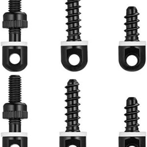 SOMA Sing Studs, QD Sling Swivels Mounting Screws (6-Pcs) for Shoulder Strap Studs Outdoor Hunting