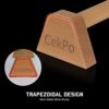 CekPo Fitness Wood Parallettes Set, Handle Stands Grips, 12 Inch Wooden Push Up Stand for L Sits, Calisthenics Planks, Handstand Pushups Fitness Muscle, Non-Slip Base Exercise Home Workout - Image 5