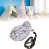TOPINCN 1 X 2.8m Fabric Yoga Swing, Yoga Hammock kit Yoga Elastic Swing for Yoga Children Inversion Inversion Exercises Improved Flexibility and Core Strength(Grey) - Image 5