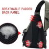 TurnWay Water-Proof Sling bag/Crossbody Backpack/Shoulder Bag with USB Charging Port for Travel, Hiking, Cycling, Camping - Image 5