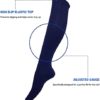 Tom & Mary Women’s Knee High Socks, Combed Cotton (86%), Non-Slip, Stretch, Adjusted Calf, Solid Color, Soft, Non See Through (4-Pack) (Assorted) - Image 2