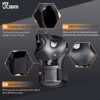 JBM Adult BMX Bike Knee Pads and Elbow Pads with Wrist Guards Protective Gear Set for Biking, Riding, Cycling and Multi Sports： Scooter, Skateboard (Black, Adult) - Image 4