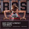 CekPo Fitness Wood Parallettes Set, Handle Stands Grips, 12 Inch Wooden Push Up Stand for L Sits, Calisthenics Planks, Handstand Pushups Fitness Muscle, Non-Slip Base Exercise Home Workout - Image 3