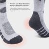 Ski Socks 2 Pair Skiing Socks Women Men Thermal Long Knee High Warm Winter Snow Skating Snowboarding Socks with Elastic Cuff - Image 6