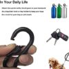 YCLOVE 4 PCS 3" Carabiner Hooks Clips Hammock Locking Carabiner Heavy Duty 500LBS Screw Spring-Loaded Gate Snap Gear Clip Utility Hooks Backpack Hanging Buckle for Camping Hiking Fishing Black - Image 4
