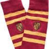 Harry Potter Gryffindor Striped Juniors/Ladies Over the Knee Socks with Embroidered Crest - Image 2