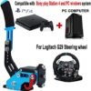 Obokidly 2-in-1 USB Handbrake Support G29 Compatible with PS4 ONE + PC for Simracing Game Sim Rig with Clamp (Blue-for G29) - Image 3